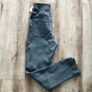 SPANX Stretch Twill Straight Leg Pants, Womens, Hazy Blue Grey Size XS, NEW